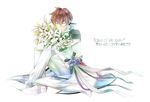  asbel_lhant brown_hair flower lily_(flower) lydi_(dd) male_focus solo tales_of_(series) tales_of_graces 