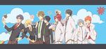  black_hair blonde_hair blue_eyes blue_hair brown_hair closed_eyes everyone fang free! green_eyes grey_hair hazuki_nagisa idun male_focus matsuoka_rin mikoshiba_momotarou multiple_boys nanase_haruka_(free!) necktie nitori_aiichirou orange_hair purple_eyes red_eyes red_hair ryuugazaki_rei school_uniform tachibana_makoto yamazaki_sousuke 