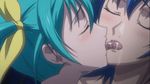  2girls animated animated_gif blush discipline_zero kiss miyagishi_yuuki multiple_girls nonomura_ruri saliva tongue yuri 