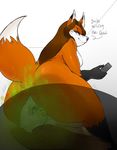  aeris_(hguy44) ambiguous_gender anthro avian big_butt breasts brown_hair butt canine duo english_text facesitting fart female fox fur gryphon hair hguy44 long_hair mammal orange_fur raised_tail red_eyes side_boob smile teeth text wide_hips 