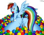  alpha_channel anthro anus back_turned ball_pit big_breasts blue_fur breasts clitoris cutie_mark equine feathers female friendship_is_magic fur hair long_hair looking_at_viewer looking_back mammal marukomuru multi-colored_hair my_little_pony nipples object_in_mouth pegasus presenting purple_eyes pussy rainbow_dash_(mlp) rainbow_hair raised_tail solo wings 