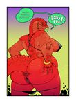 anus breasts butt chubby claws comic dinosaur domination female gaping gaping_anus gaping_pussy jewelry lips lizard nails overweight pussy repressed reptile scalie solo spreading wide_hips 