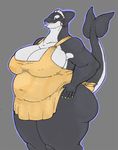  apron belly breasts butt cetacean chubby female jewelry lips mammal marine milf mother nails orca overweight parent repressed solo whale 