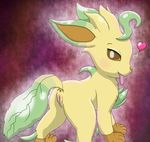  &lt;3 anus butt canine eeveelution female feral fur inochi leafeon looking_at_viewer mammal nintendo pok&eacute;mon presenting pussy smile solo tongue tongue_out video_games 