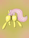  anus back_turned butt clitoris cutie_mark equine female feral fluttershy_(mlp) friendship_is_magic fur hair hooves horse mammal my_little_pony pony pussy raised_tail solo wtfimabrony yellow_fur 