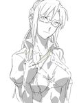  baariya bra breasts drawr glasses makinami_mari_illustrious neon_genesis_evangelion rebuild_of_evangelion underwear undressing 