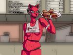  blood burger canine crossgender english_text female five_nights_at_freddy&#039;s food fox foxy_(fnaf) mammal solo text 