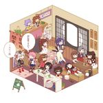  akagi_(kantai_collection) akashi_(kantai_collection) amatsukaze_(kantai_collection) cash_register chibi chitose_(kantai_collection) comic failure_penguin fuuka_(fukasheu) garter_straps haguro_(kantai_collection) indoors isometric kantai_collection kuma_(kantai_collection) long_hair majokko_(kantai_collection) mamiya_(kantai_collection) maneki-neko miss_cloud multiple_girls naka_(kantai_collection) nanodesu_(phrase) ponytail purple_hair rensouhou-chan rensouhou-kun restaurant ryuujou_(kantai_collection) school_uniform serafuku shimakaze_(kantai_collection) silver_hair sleeping striped striped_legwear sunglasses taigei_(kantai_collection) taihou_(kantai_collection) tama_(kantai_collection) thighhighs translated twintails wainscoting yamato_(kantai_collection) 