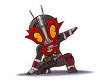  alcohol belt bottle chibi kamen_rider kamen_rider_g kaos male_focus pose solo wine 