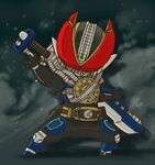  belt chibi kamen_rider kamen_rider_den-o_(series) kamen_rider_new_den-o kaos male_focus solo sword weapon 