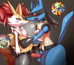  &lt;3 balls blush braixen canine censored cum dripping drooling egg eyes_closed female fennec fox lucario male mammal nintendo open_mouth penetration penis pok&eacute;mon pregnant pussy pussy_juice red_eyes saliva shiron_(artist) straight sweat vaginal vaginal_penetration vein video_games wide_hips 