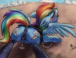  after_sex anus blush butt buttercup_saiyan chromaskunk cum equine eyes_closed female friendship_is_magic horse mammal my_little_pony pussy rainbow_dash_(mlp) tongue wings 