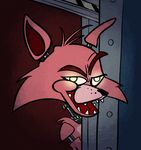  canine edit five_nights_at_freddy&#039;s fox foxy_(fnaf) glowing glowing_eyes looking_at_viewer machine mammal mechanical meme reaction_image robot 