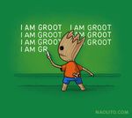  chalk chalk_board clothing crossover english_text groot guardians_of_the_galaxy male marvel slingshot solo standing text the_simpsons tree unknown_artist writing 