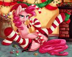  candy candy_cane christmas clitoris clothing crotchless_panties dimwitdog equine female friendship_is_magic hair hat holidays mammal my_little_pony panties pinkie_pie_(mlp) presenting pussy santa_hat solo spread_legs spreading underwear 