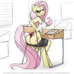  anthro anthrofied blush butt clothed clothing equine female fluttershy_(mlp) friendship_is_magic horse looking_at_viewer mammal masturbation my_little_pony panties pony sitting sketch skimpy smudge_proof solo thong underwear wedgie 