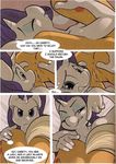 ajin anus applejack_(mlp) clothed clothing dialog english_text female friendship_is_magic my_little_pony pussy pussy_juice rarity_(mlp) skimpy text 