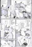  anthro blush canine comic dialog duo fox hand_holding kissing love mammal mikazuki_karasu nude pokko raccoon saliva saliva_string text tongue translated tsuki washing 
