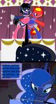  2014 clothed clothing english_text equine evilfrenzy female feral friendship_is_magic horn horse male mammal my_little_pony original_character pony princess_luna_(mlp) skimpy text unicorn winged_unicorn wings 