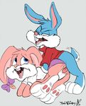  babs_bunny buster_bunny cum female lagomorph male mammal one_eye_closed orgasm penetration penis rabbit sex tiny_toon_adventures tiny_toons vaginal vaginal_penetration warner_brothers yaoifairy 