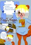  anthro bag clothing comic dialog discordmelody english_text female freckles invalid_tag jasmine kitchen lucian mammal rodent simple_background squirrel sweater text 