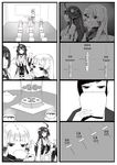  bangs blunt_bangs comic english female_admiral_(kantai_collection) fubuki_(destroyer) fubuki_(kantai_collection) greyscale hiememiko highres kantai_collection kongou_(jmsdf) kongou_(kantai_collection) long_hair monochrome multiple_girls murakumo_(destroyer) murakumo_(kantai_collection) school_uniform serafuku thighhighs typo 