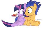  2014 alpha_channel dm29 duo equine female feral flash_sentry_(mlp) friendship_is_magic horn horse male mammal my_little_pony pegasus pony smile twilight_sparkle_(mlp) winged_unicorn wings 