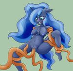  2014 anal anal_penetration anthro blue_eyes blue_hair blush breasts equine female friendship_is_magic hair mammal my_little_pony open_mouth penetration princess_luna_(mlp) pussy sex swordkirby tentacles vaginal vaginal_penetration 