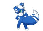  animated blush japanese_meowstic meowstic nintendo pok&eacute;mon standing tailwag video_games 