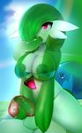  anthro balls bed bra breasts clothing condom disembodied_penis erection fellatio female gardevoir group group_sex looking_up male nintendo nipples nude on_top open_mouth oral oral_sex penis plantpenetrator pok&eacute;mon reverse_cowgirl_position sex straight threesome underwear video_games 