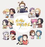  6+girls aila_jyrkiainen baker_(gundam_bf) baozi bare_shoulders beret black_hair blonde_hair blue_eyes blue_hair brown_hair chairman_mashita closed_eyes drill_hair eyewear_on_head food glasses green_eyes gundam gundam_build_fighters hat heterochromia iori_rinko iori_sei iori_takeshi kirara_(gundam_bf) kousaka_china lavender_hair mihoshi_(gundam_bf) misaki_(gundam_bf) multiple_boys multiple_girls nakai_(waitress) nils_nielsen pink_hair purple_eyes purple_hair red_eyes red_hair reiji_(gundam_bf) ricardo_fellini straw_hat sunglasses taneda_yuuta twin_drills yajima_caroline yasaka_mao yuuki_tatsuya_(gundam_bf) 