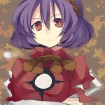  hanepochi lowres purple_hair red_eyes short_hair sketch solo touhou yasaka_kanako 