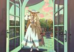  bad_id bad_pixiv_id doorway dress gundam hat kihel_heim long_hair m_otoko parasol solo sun_hat turn_a_gundam umbrella victorian 