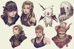  celes_chere edgar_roni_figaro final_fantasy final_fantasy_vi gogo kurkoboltsi lock_cole mash_rene_figaro mog moogle umaro 