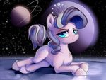  2014 blue_eyes cutie_mark diamond_tiara_(mlp) earth_pony equine female feral fetlocks friendship_is_magic gsphere hair horse looking_at_viewer mammal my_little_pony pony smile solo space two_tone_hair 