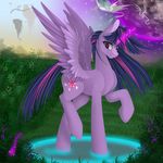  2014 equine female feral friendship_is_magic horn horse mammal my_little_pony santagiera solo twilight_sparkle_(mlp) winged_unicorn wings 