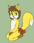  anthro blush calrin_bolfrey canine cub erection fox hair male mammal nude penis reaching shy solo tweaker young 