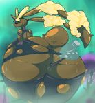  big_breasts big_butt breasts bun_snn butt disembodied_hand female huge_butt lagomorph lopunny mammal mega_evolution mega_lopunny nintendo panty_pull pok&eacute;mon pussy pussy_juice red_eyes solo sweat tongue tongue_out video_games 