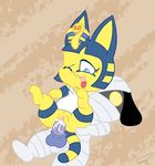  animal_crossing ankha canine egyptian feline female lucky_(animal_crossing) male mammal nintendo one_eye_closed open_mouth penetration penis psyredtails pussy straight vaginal vaginal_penetration video_games 