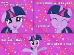  2014 aceofponies comic cute cutie_mark equine eyes_closed female feral floppy_ears friendship_is_magic fur grin hair horn hug looking_at_viewer mammal multi-colored_hair my_little_pony open_mouth purple_eyes purple_fur purple_hair smile solo twilight_sparkle_(mlp) unicorn 