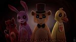  avian bear bird bonnie_(fnaf) bow canine chica_(fnaf) duck eye_patch eyewear female five_nights_at_freddy&#039;s fox foxy_(fnaf) freddy_(fnaf) glowing glowing_eyes hat hook lagomorph male mammal rabbit vanessagiratina_(artist) 