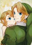  blonde_hair blue_eyes earrings jewelry link multiple_boys pointy_ears smile suzuno_(kazahanasu) the_legend_of_zelda 