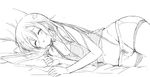  bad_id bad_pixiv_id black_hair blush bulge closed_eyes greyscale kirito kirito_(sao-ggo) long_hair male_focus monochrome open_mouth otoko_no_ko sakiyo_cake shorts sleeping solo sword_art_online tank_top wide_hips 