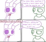  animatronic bonnie_(fnaf) comic crossgender dialog english_text female five_nights_at_freddy&#039;s hat human humor male mammal mike_schmidt text the_weaver 