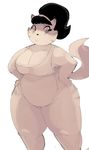  black_hair cat chubby cleavage clothed clothing feline female hair hairband looking_at_viewer mammal milf mother mrs._katswell parent shamelesss solo t.u.f.f._puppy thick_thighs wide_hips 