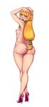  absurdres arms_up ass bad_id bad_tumblr_id blush breasts colorized crossed_legs dimples_of_venus hair_ribbon hands_on_own_head high_heels highres lm_(legoman) long_hair low-tied_long_hair nipples nude pinup pointy_ears princess_zelda ribbon shunori small_breasts smile solo standing stiletto_heels the_legend_of_zelda the_legend_of_zelda:_skyward_sword thick_thighs thighs third-party_edit watson_cross wide_hips 