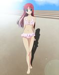  1girl absurdres barefoot bikini da_capo highres long_hair shirakawa_kotori solo swimsuit 