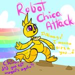  animatronic avian bird chica_(fnaf) female five_nights_at_freddy&#039;s machine mechanical robot solo 