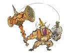  kendama monster no_humans official_art ookami_(game) ookamiden skull solo youkai 