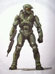  assault_rifle bad_id bad_pixiv_id bullpup gun halo_(game) helmet ma5 master_chief power_suit rifle solo spartan weapon 